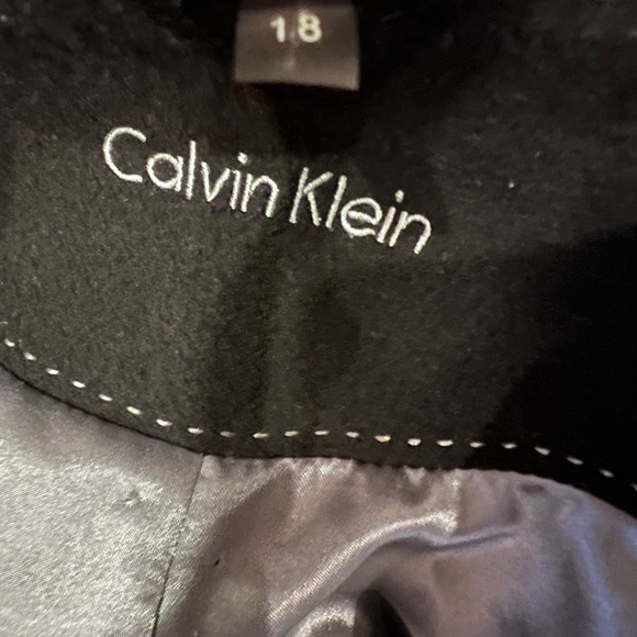 Calvin Klein Button Down Coat size 18 polyester lining - Picture 3 of 7